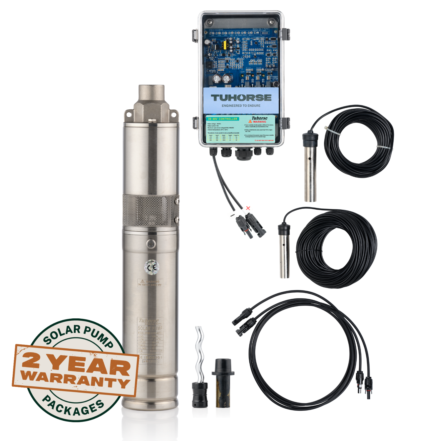 3S500 - 40/800 Submersible Solar Pump Package - Tuhorse Australia