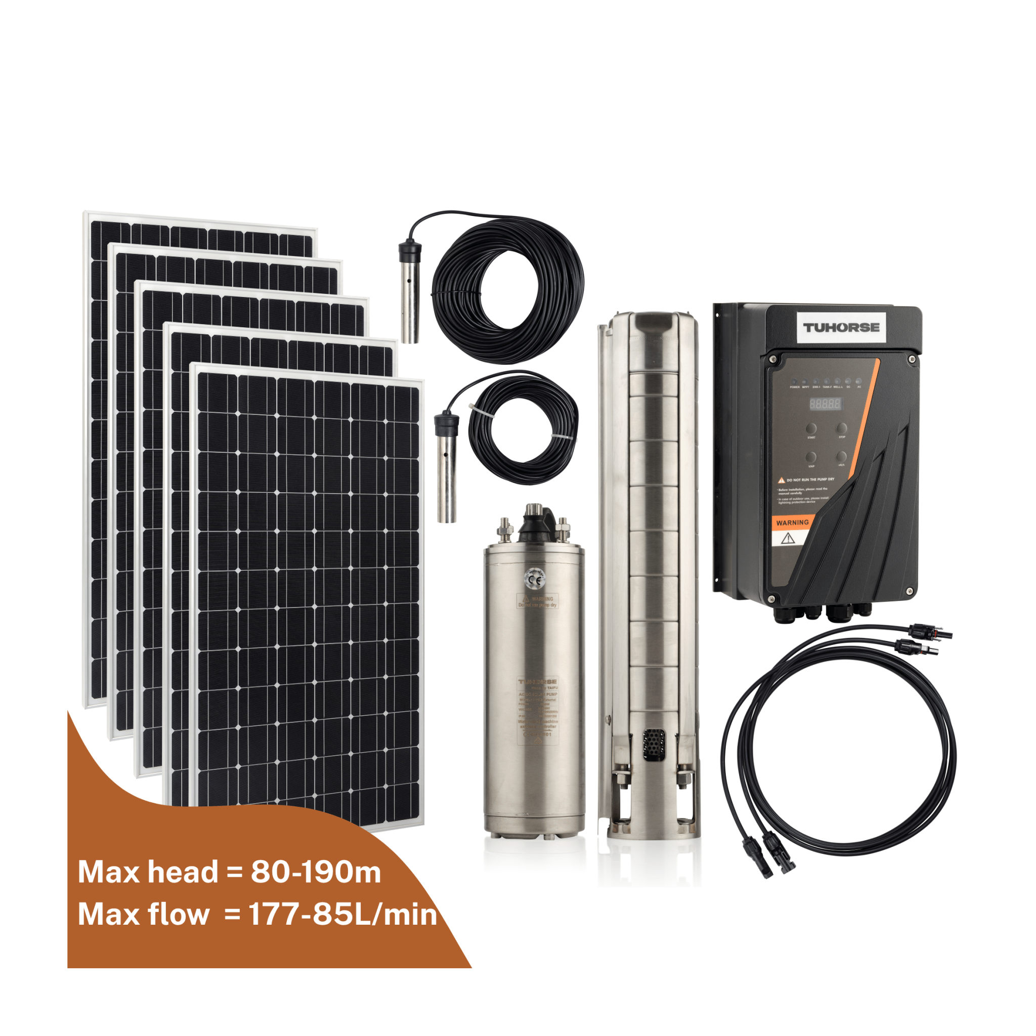 4H2200/2960 - 3 - EXT ACDC Solar Pump Package - Tuhorse Australia