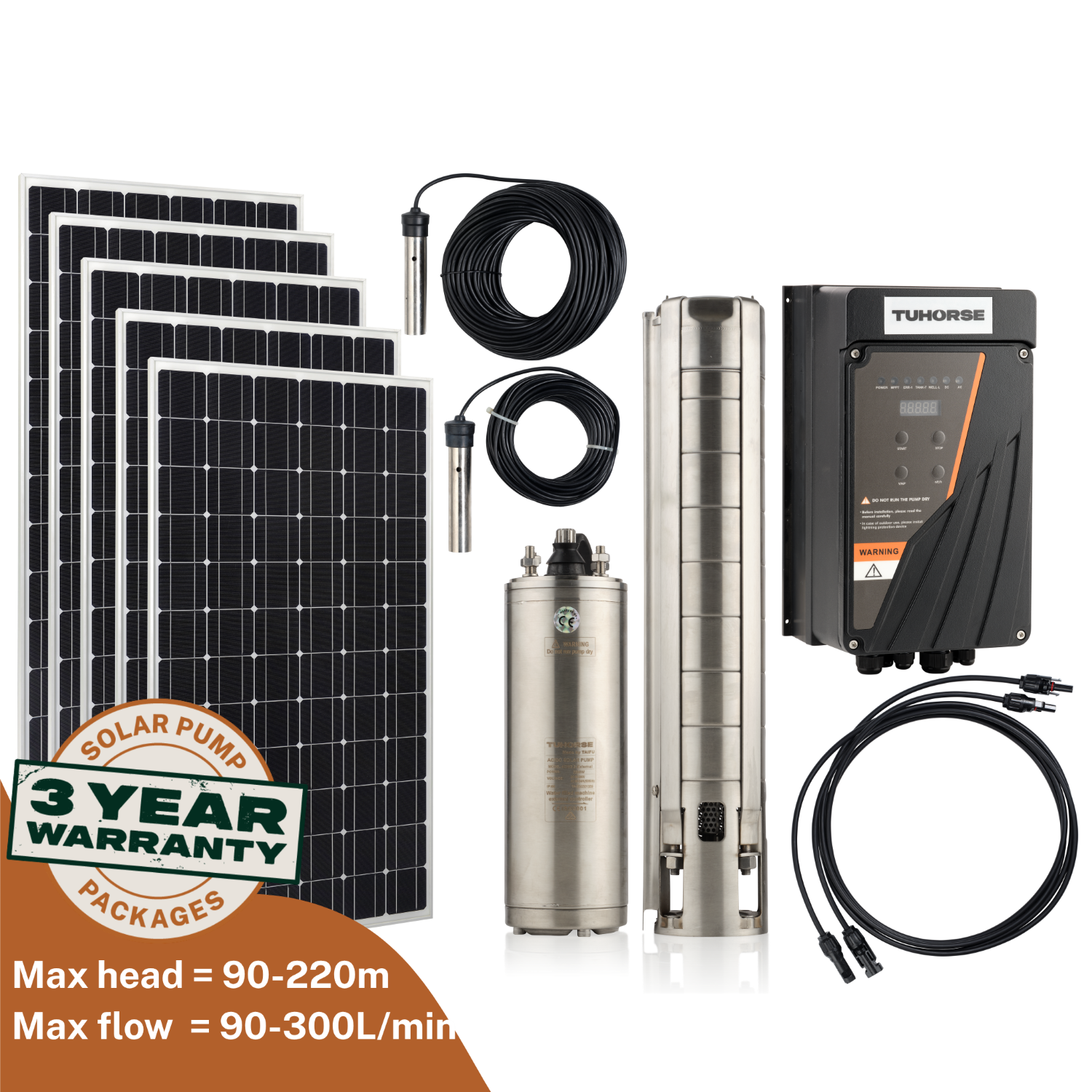 4H2200/3800 - 3 - EXT ACDC Solar Pump Package - Tuhorse Australia