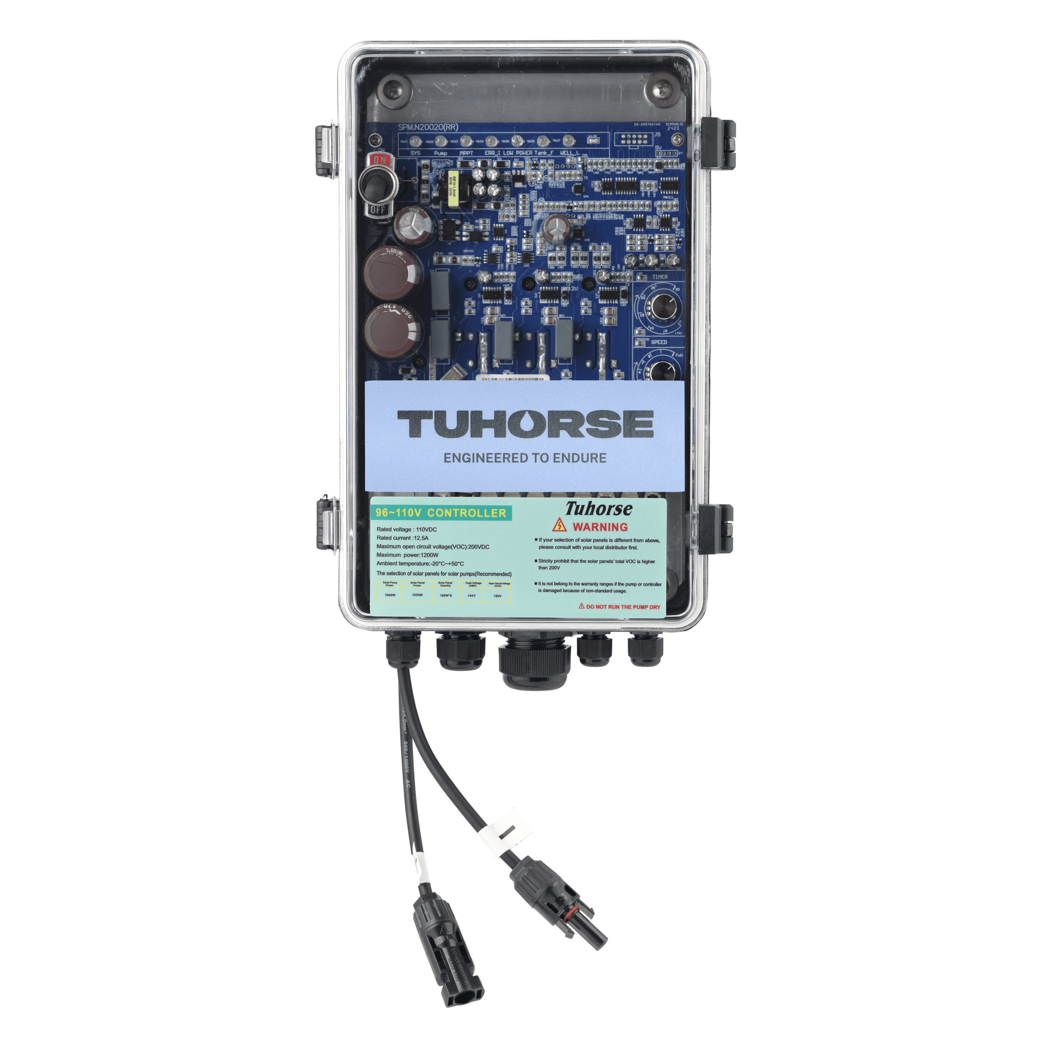 4S1000C - 40/1600 Submersible Centrifugal Solar Pump Package - Tuhorse Australia