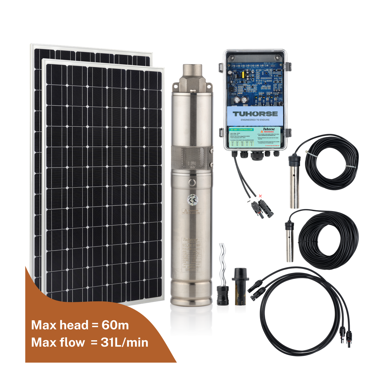 3S210-40/400 Submersible Solar Pump Package