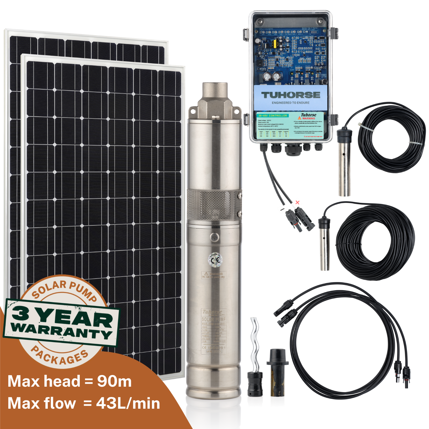 3S500-40/800 Submersible Solar Pump Package