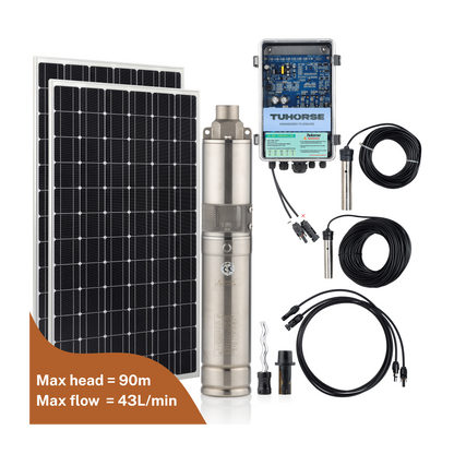 3S500 - 40/800 Submersible Solar Pump Package - Tuhorse Australia