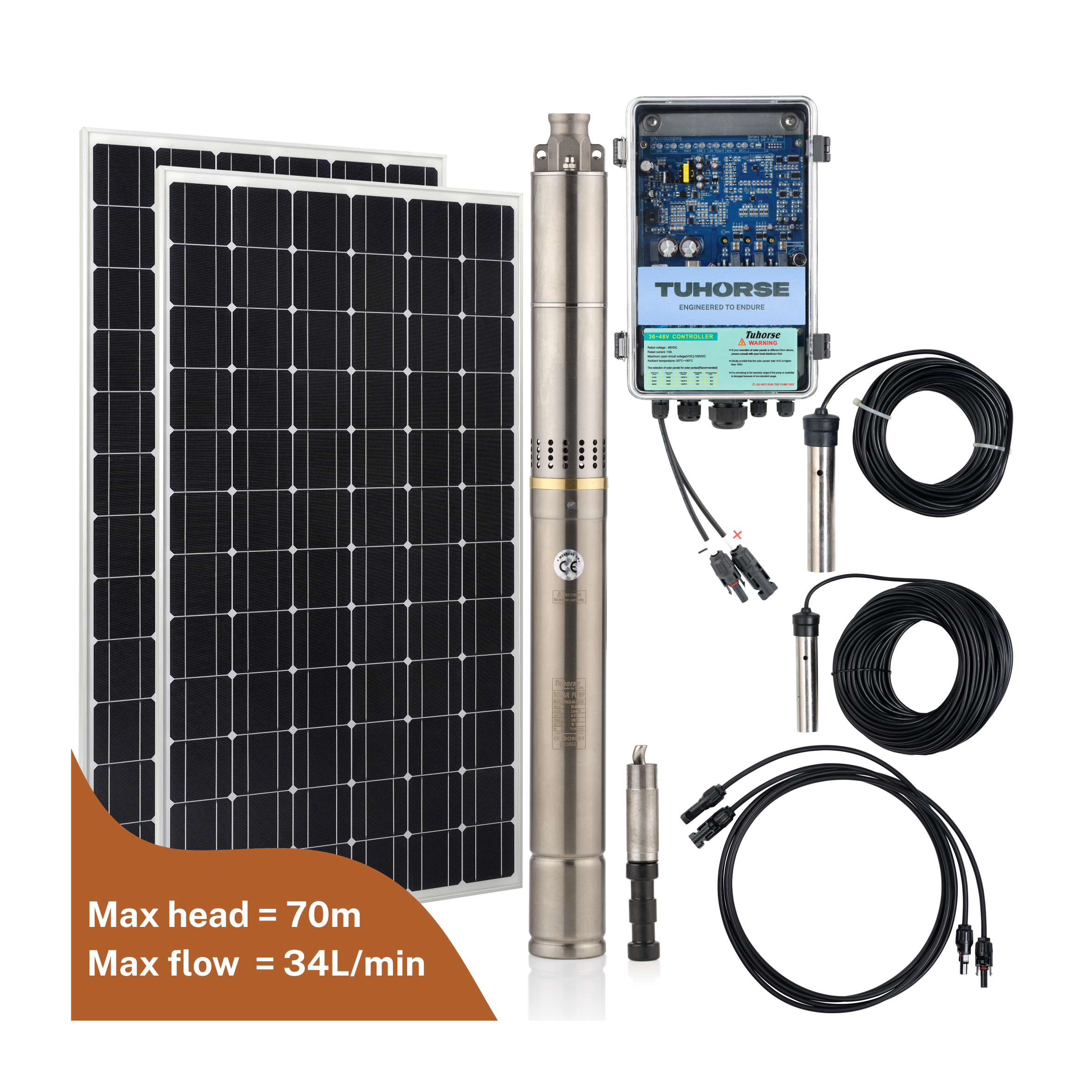 2S370-40/400 Submersible Solar Pump Package