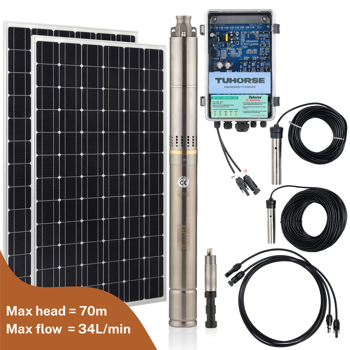 2S370-40/400 Submersible Solar Pump Package