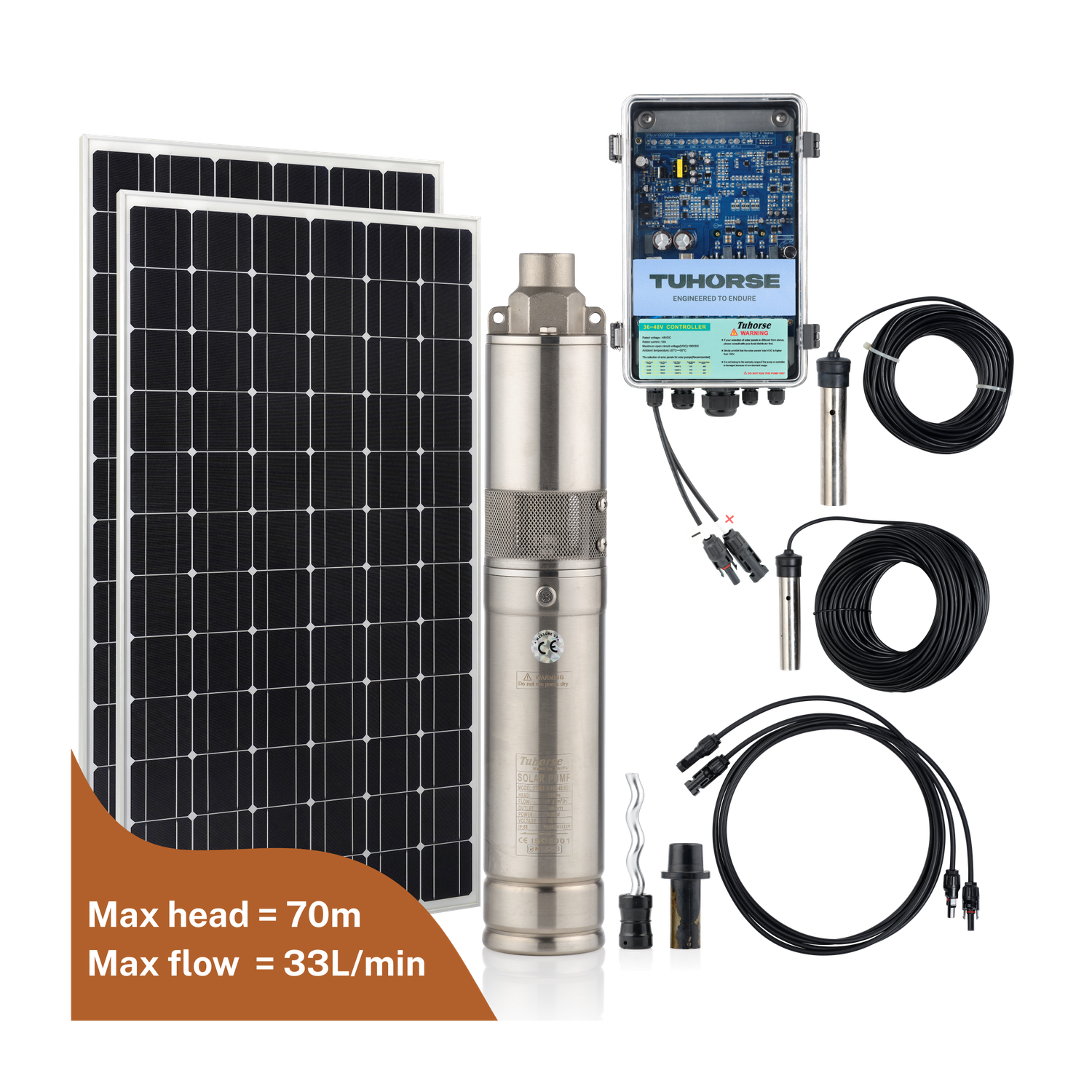 3S500-40/400 Submersible Solar Pump Package