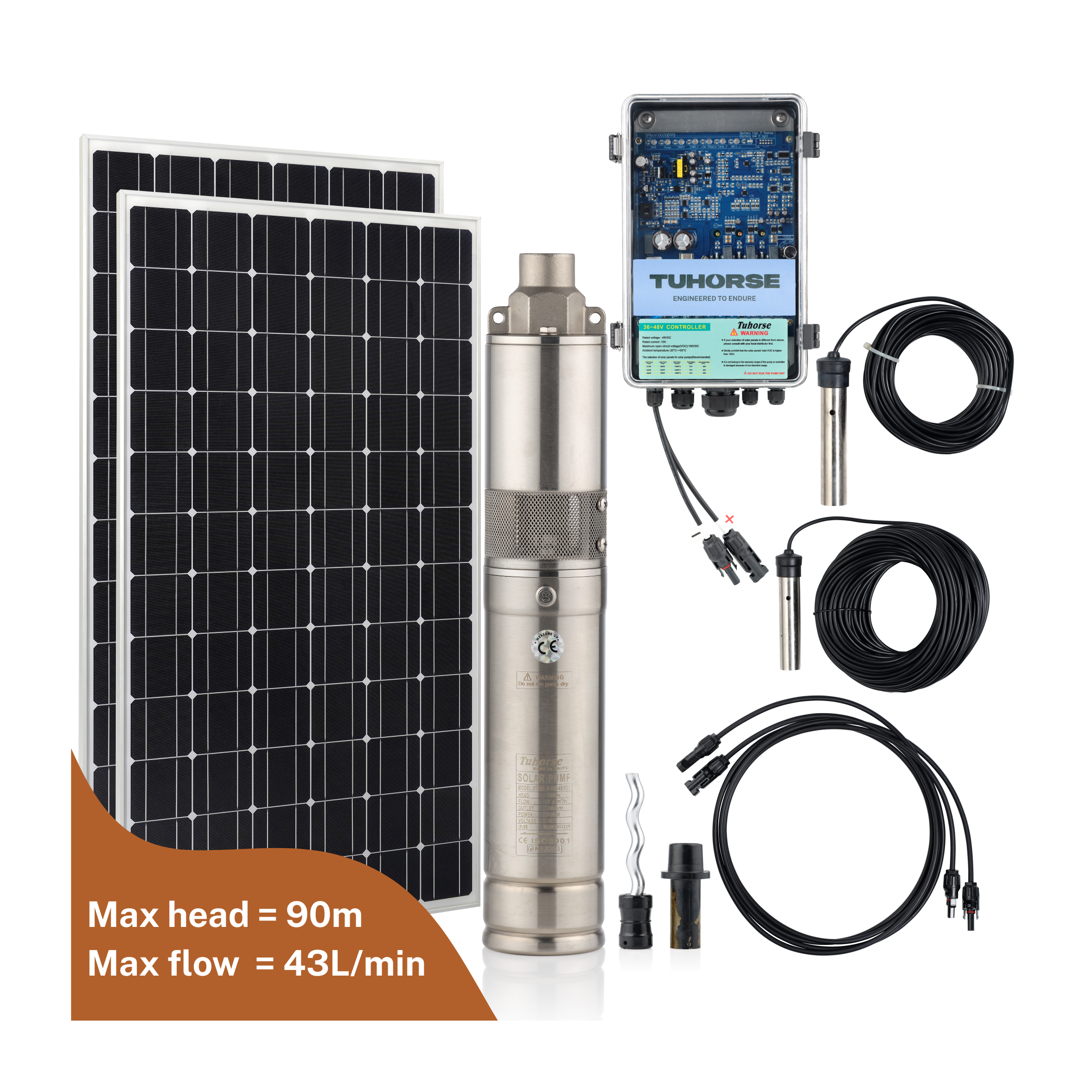 3S500-40/800 Submersible Solar Pump Package