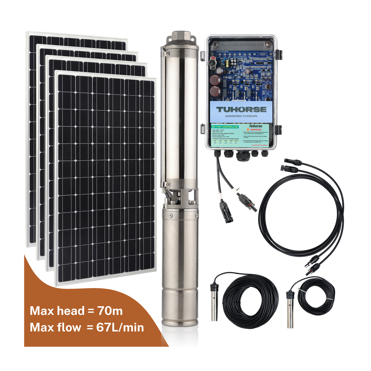 4S1000C-40/800 Submersible Centrifugal Solar Pump Package
