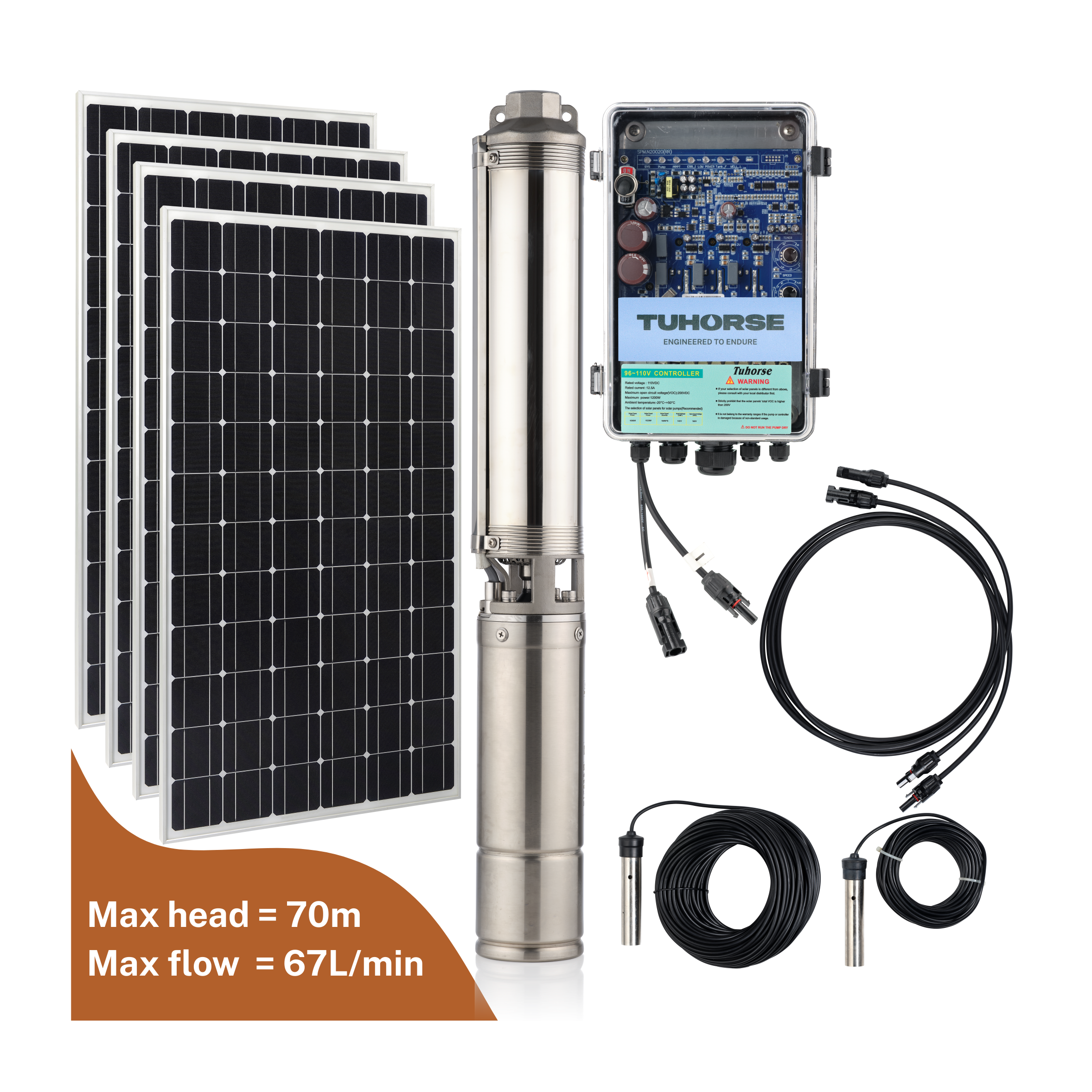 4S1000C-40/800 Submersible Centrifugal Solar Pump Package