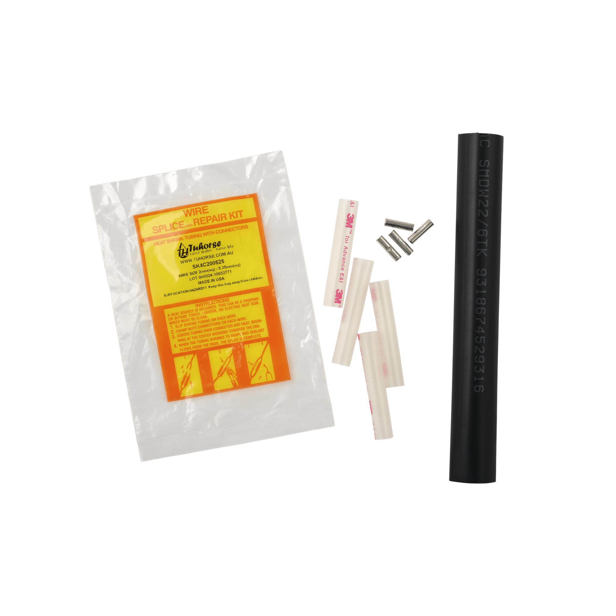 Splice Kit For Cable (2.5mm - 5mm) Water Proof Join - Tuhorse Australia